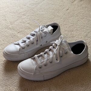 Converse White leather Low-Top Women's Sneakers